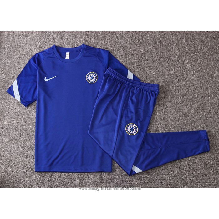 Tuta da Track Chelsea Manica Corta 2020 2021 Blu